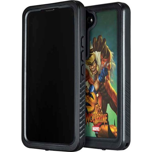 Marvel X-Men Wolverine Vs Sabretooth Galaxy S24 Plus Waterproof Case